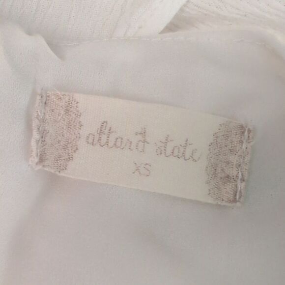 Altar'd State White Ruffle Flowy Summer Dress Size XS - Picture 2 of 7